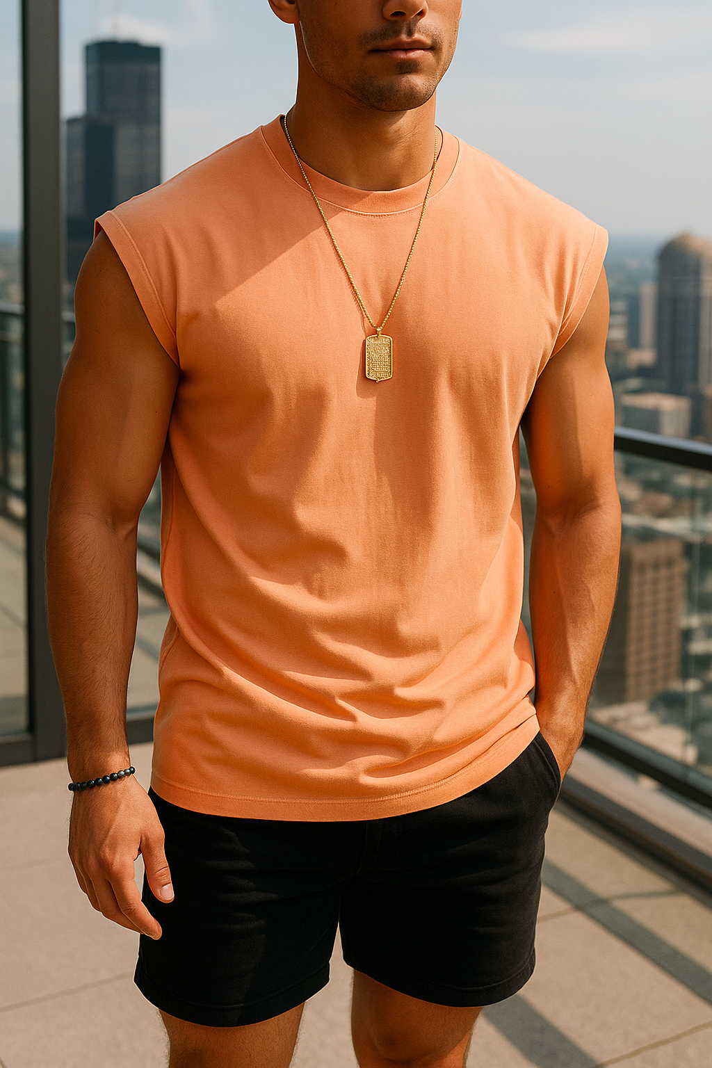 Men's Casual O-Neck Sleeveless Tank Top