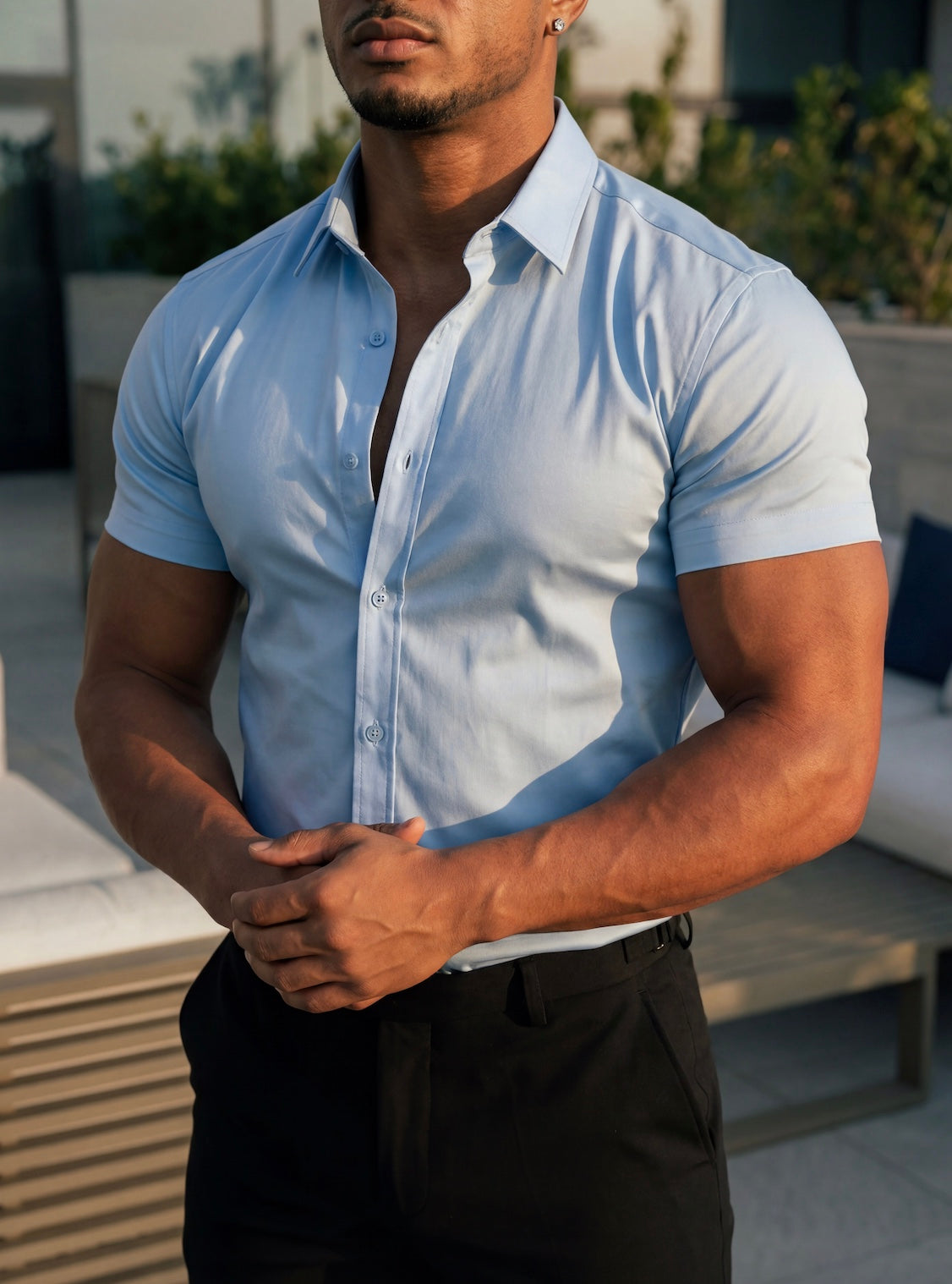 Slim Short Sleeve Dress Shirt | Sculpted for Your Physique