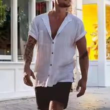 Mens Short Sleeve Caribbean Shirt