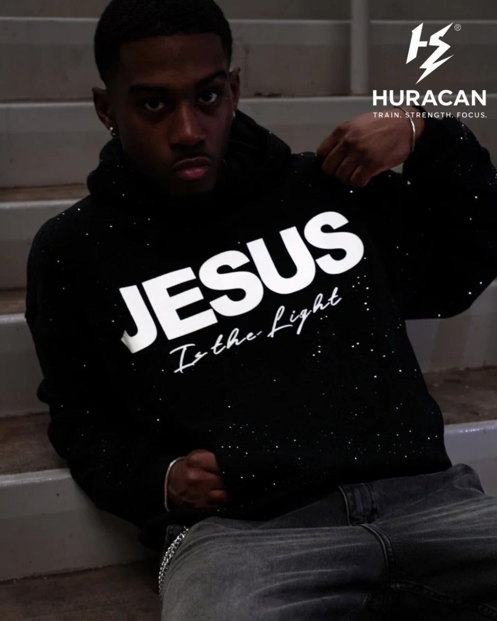 Rhinestone Hoodie – Heavyweight Terry