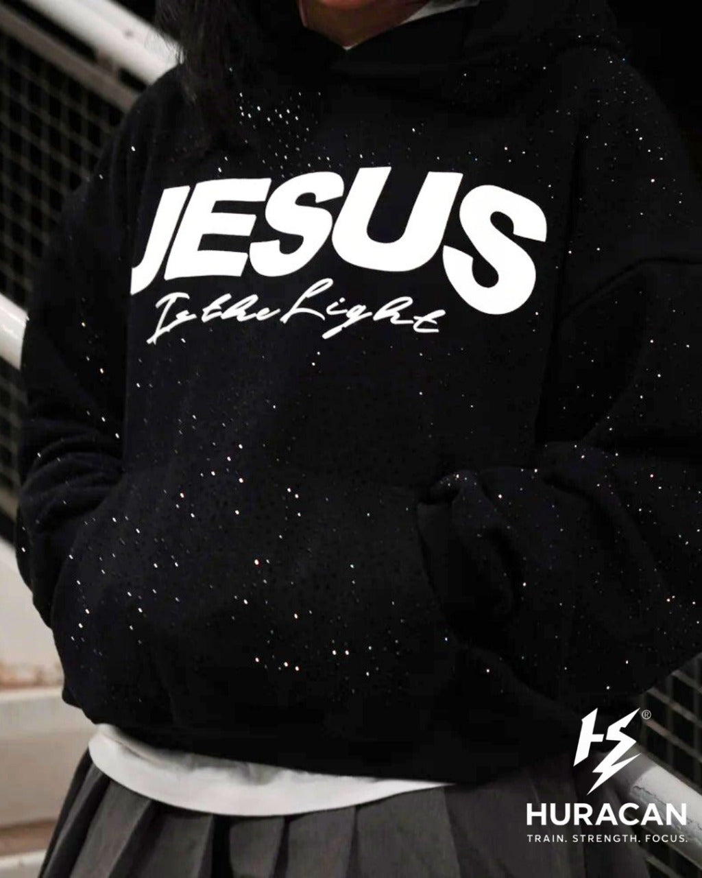 Rhinestone Hoodie – Heavyweight Terry