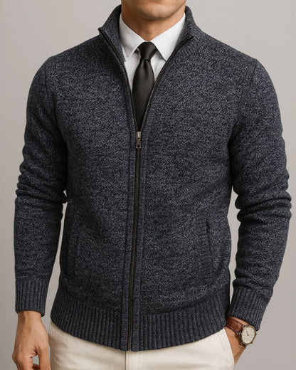 Viral Fleece Zipper Cardigan
