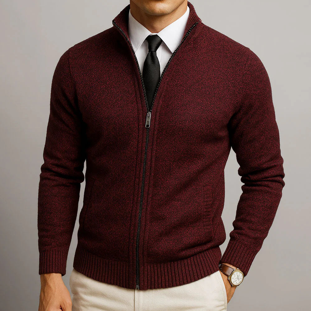 Viral Fleece Zipper Cardigan