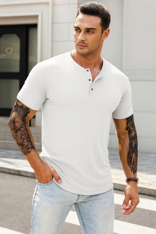 Fitted Henley T-Shirt