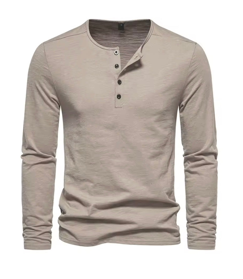 Premium Henley Long Sleeve