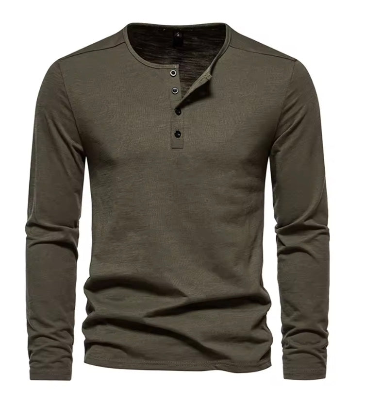 Premium Henley Long Sleeve