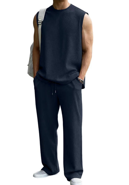 The Aura Set — Waffle Knit 2-Piece Sweatsuit