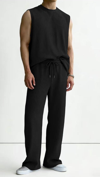 The Aura Set — Waffle Knit 2-Piece Sweatsuit