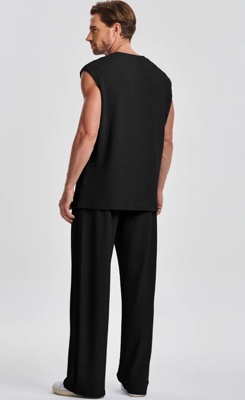 The Aura Set — Waffle Knit 2-Piece Sweatsuit