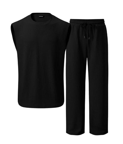 The Aura Set — Waffle Knit 2-Piece Sweatsuit