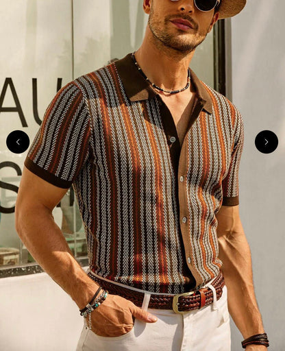 The Daytona Retro Polo - Short Sleeve Button Down
