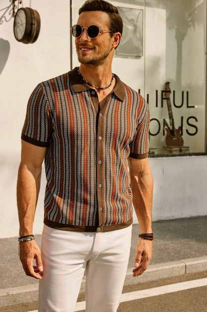 The Daytona Retro Polo - Short Sleeve Button Down