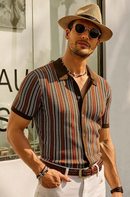 The Daytona Retro Polo - Short Sleeve Button Down