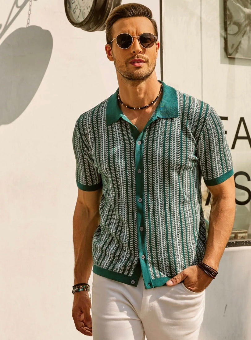 The Daytona Retro Polo - Short Sleeve Button Down