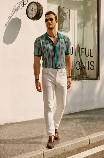 The Daytona Retro Polo - Short Sleeve Button Down