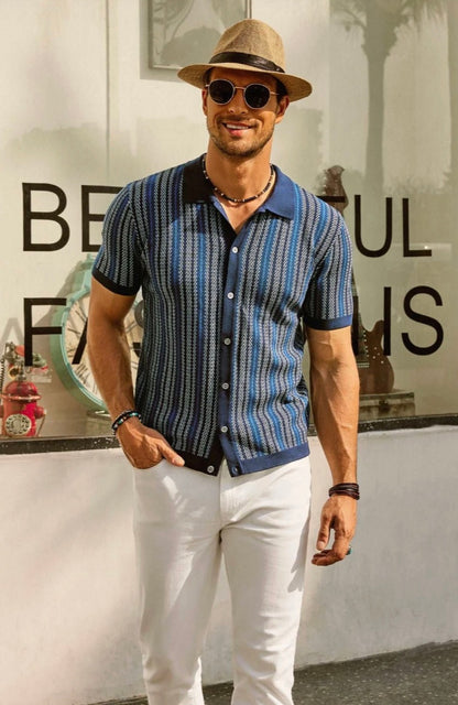 The Daytona Retro Polo - Short Sleeve Button Down
