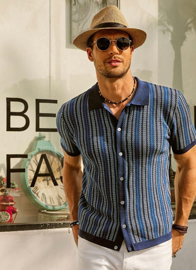 The Daytona Retro Polo - Short Sleeve Button Down