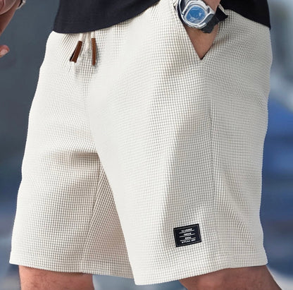Men's Waffle Knit Shorts – Relaxed Fit for Everyday & Summer Wear