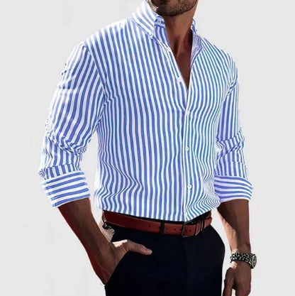 Valentino – Men's Slim Fit Striped Button-Down Shirt