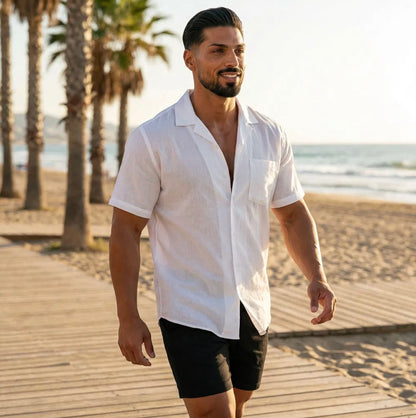 Mens Short Sleeve Caribbean Shirt