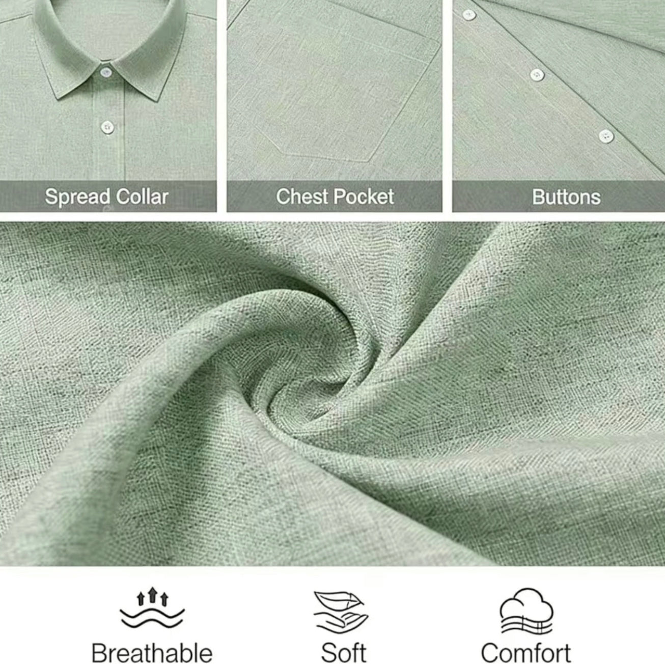 The Amalfi — Men's Short Sleeve Button-Up Shirt | European Summer