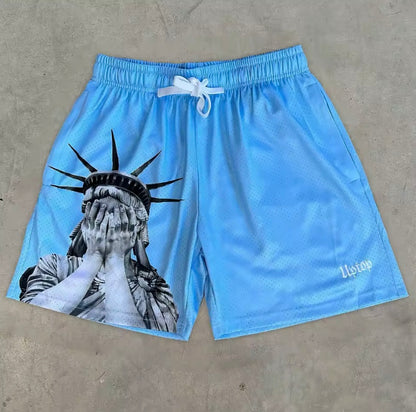 Summer Statue Of Liberty Shorts