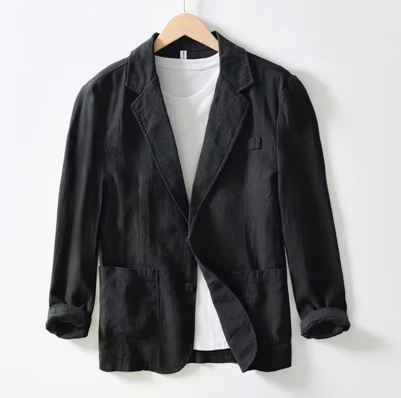 100% American Luxury Fit Linen Blazer
