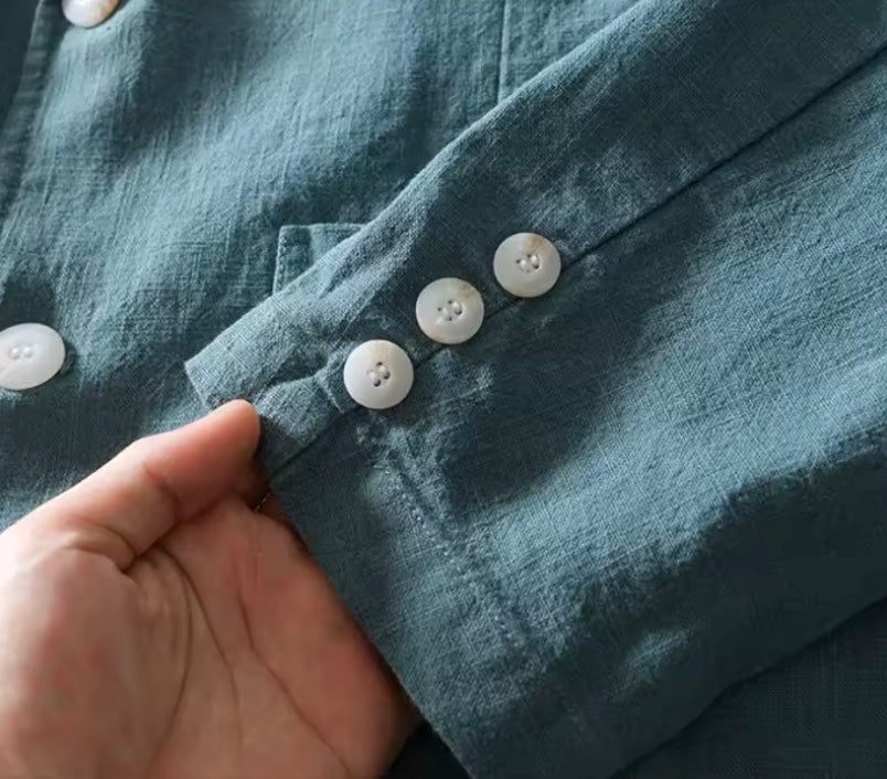 100% American Luxury Fit Linen Blazer