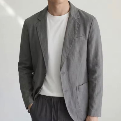 100% American Luxury Fit Linen Blazer