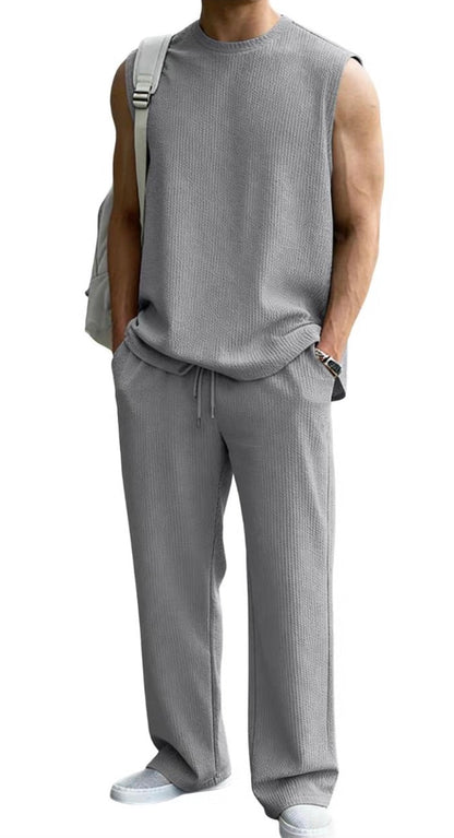 The Aura Set — Waffle Knit 2-Piece Sweatsuit
