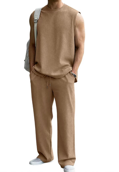 The Aura Set — Waffle Knit 2-Piece Sweatsuit