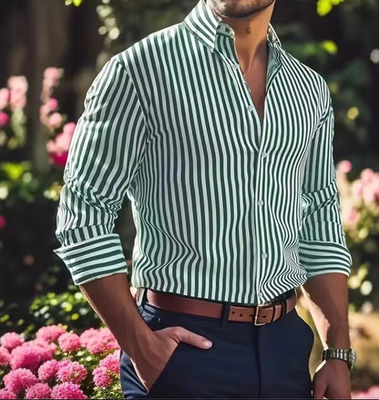 Valentino – Men's Slim Fit Striped Button-Down Shirt