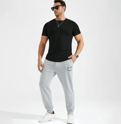Vellano Hipster Curve-Hem Longline Tee| Slim Fit Crewneck