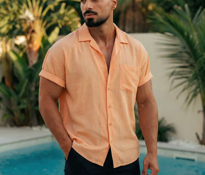 Mens Short Sleeve Caribbean Shirt