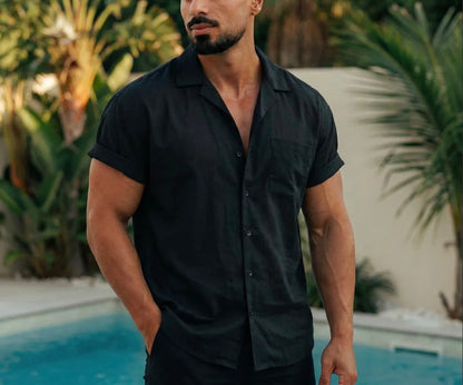 Mens Short Sleeve Caribbean Shirt