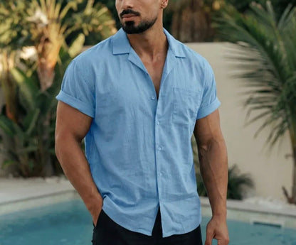 Mens Short Sleeve Caribbean Shirt