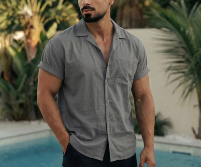 Mens Short Sleeve Caribbean Shirt