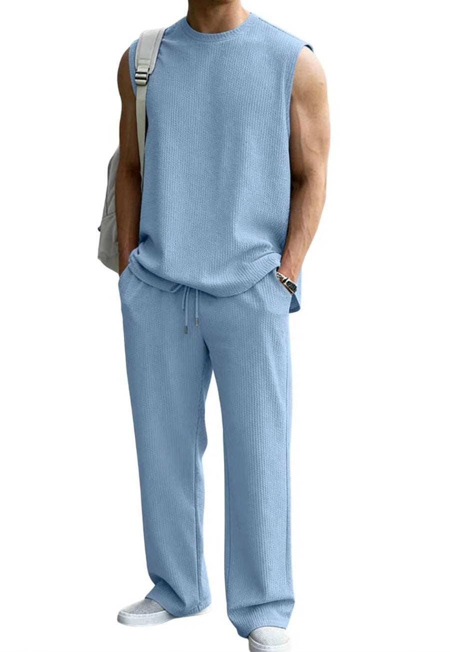 The Aura Set — Waffle Knit 2-Piece Sweatsuit