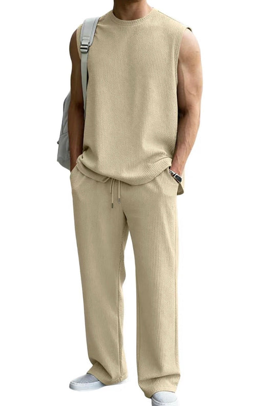 The Aura Set — Waffle Knit 2-Piece Sweatsuit