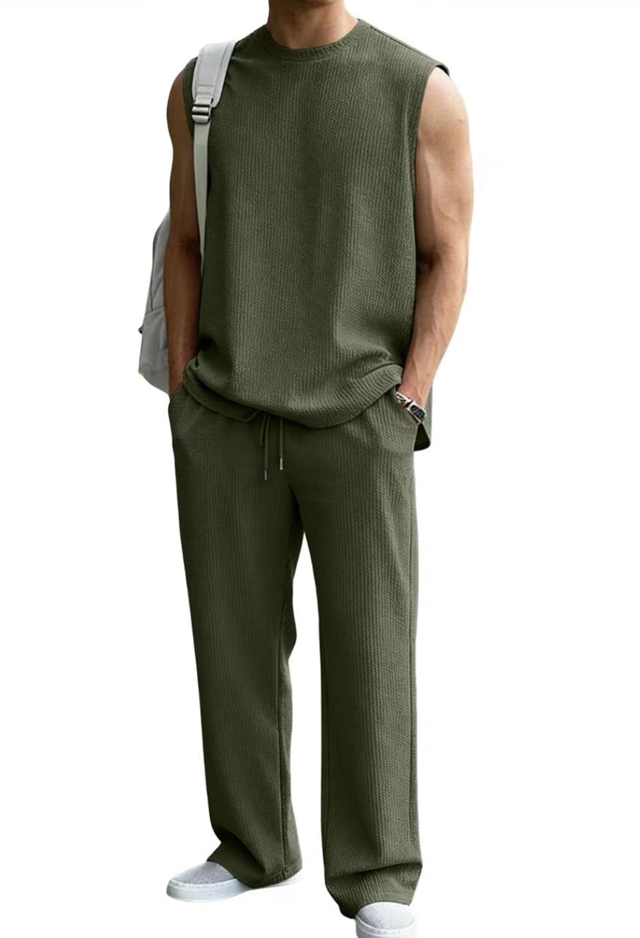 The Aura Set — Waffle Knit 2-Piece Sweatsuit
