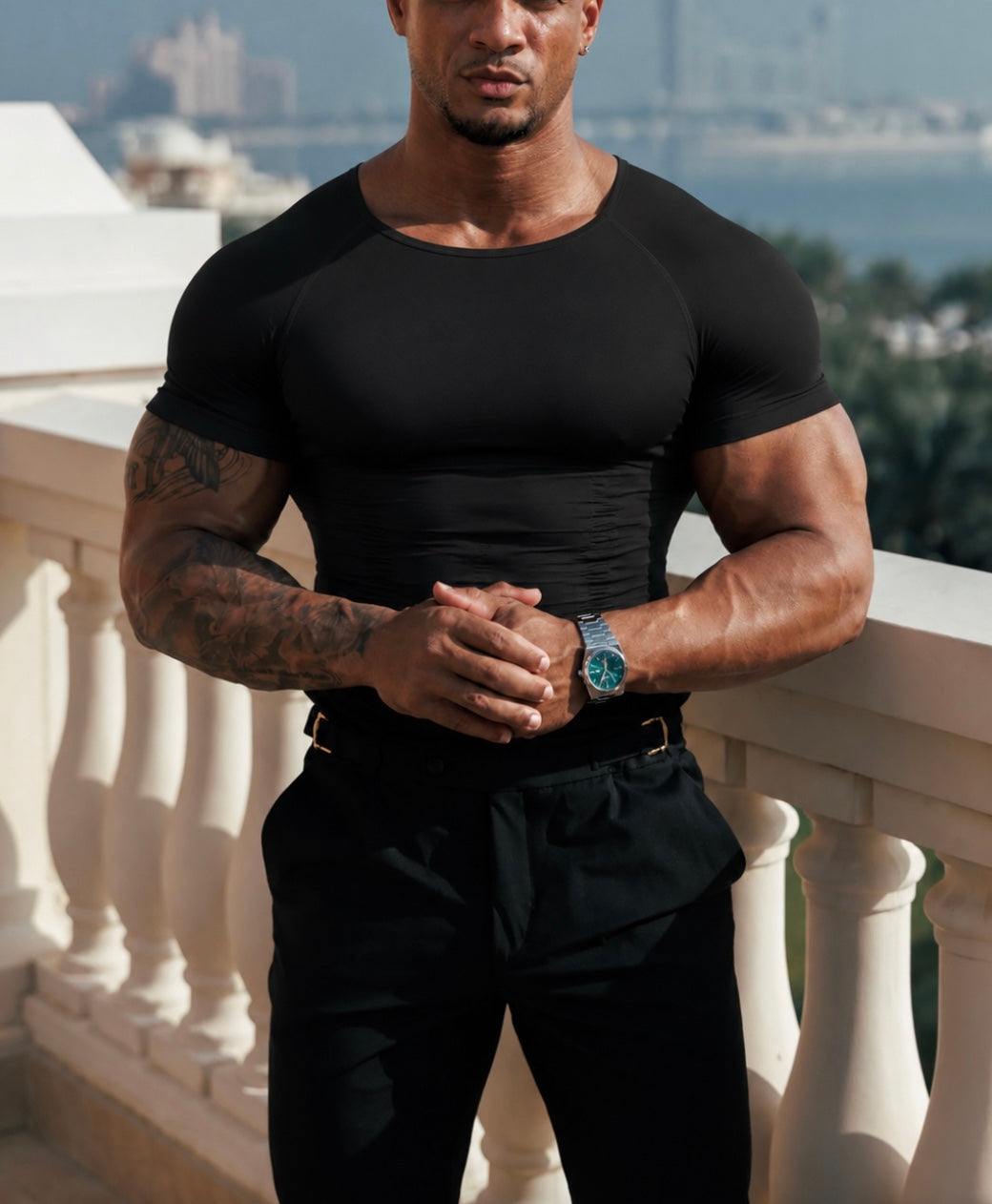 Men's Seamless Compression Shirt — Tummy Control Body Shaper