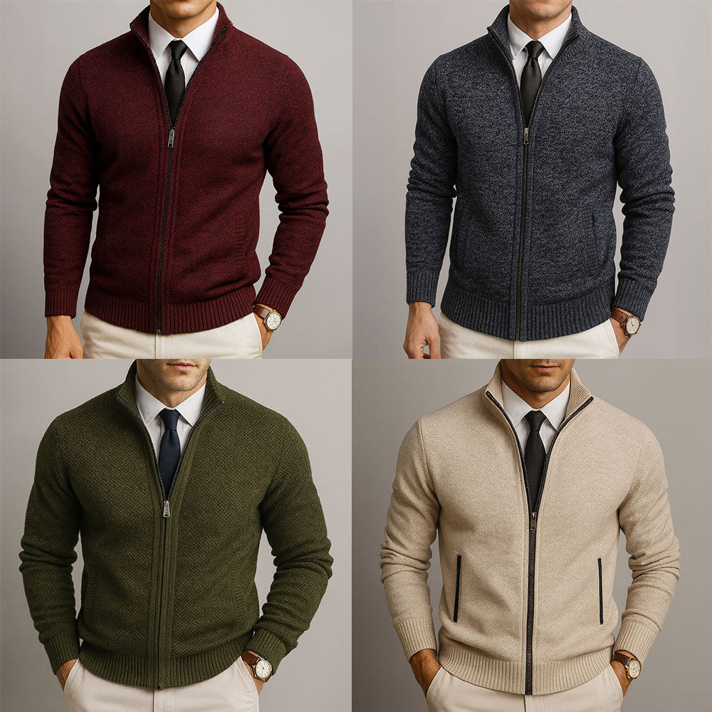 Viral Fleece Zipper Cardigan
