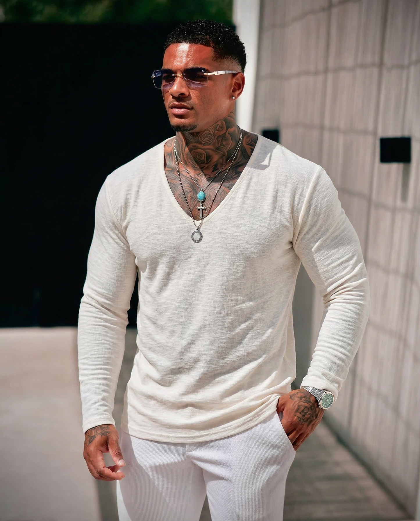 Men's Linen Long Sleeve Shirt (Summer)